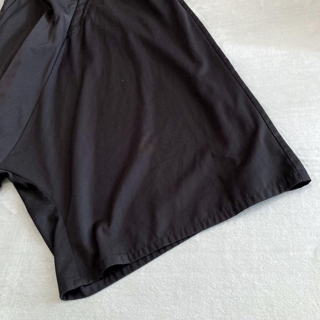 美品 NO ID. TRドレープバギートラウザーズパンツ 黒 サイズ2