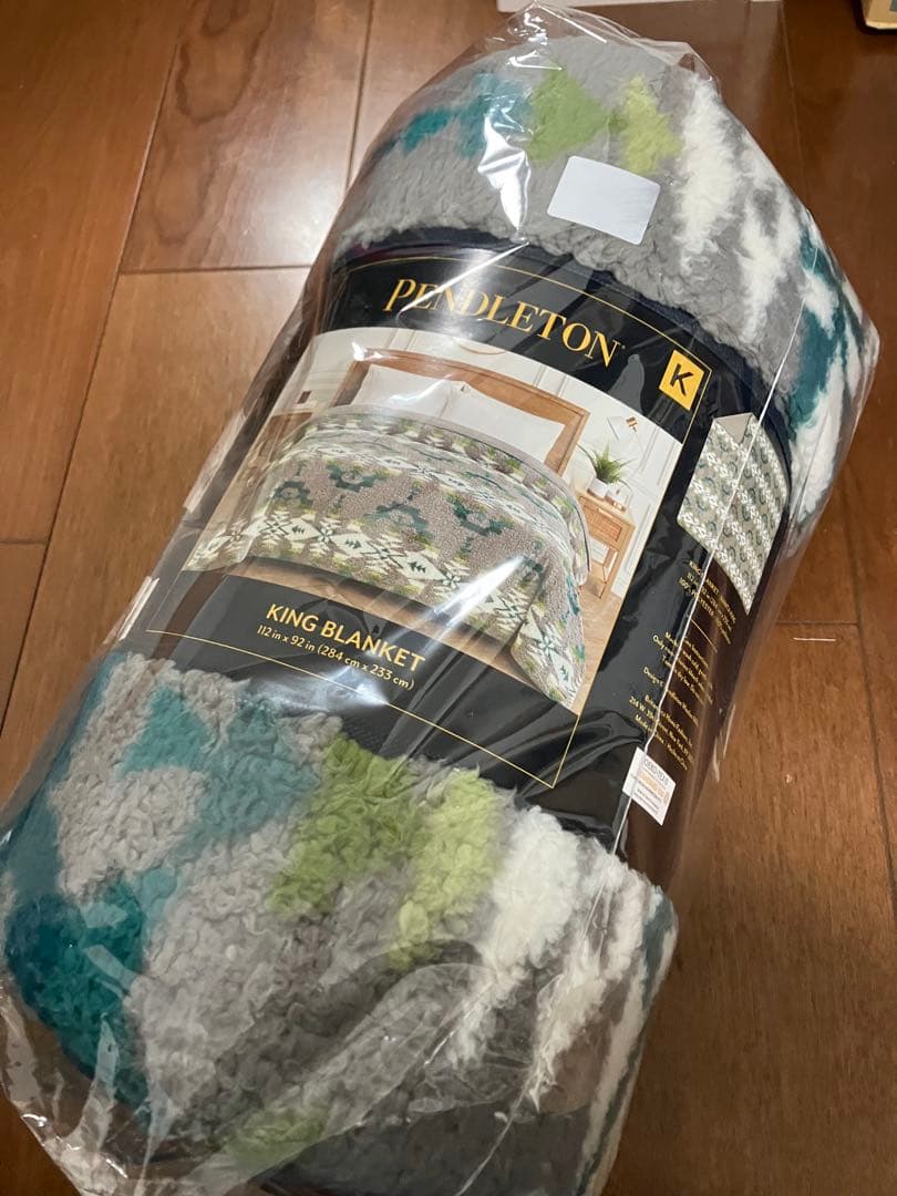新品　コストコ　PENDLETON キング　ブランケット グレー