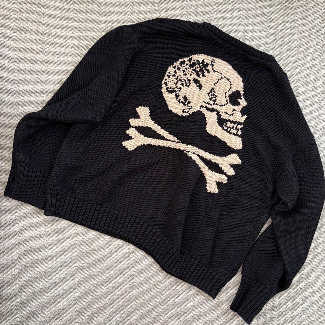 gabriele pasini 背面スカルニット Mサイズ 厚手コットン