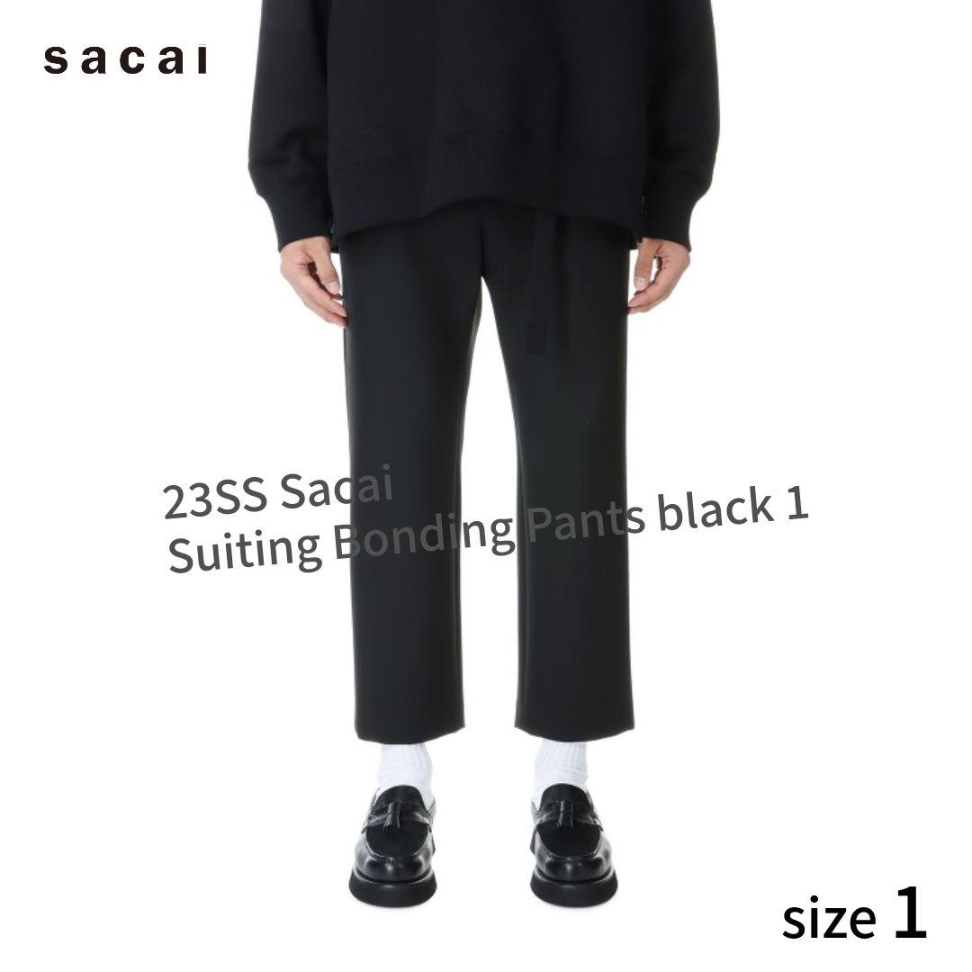 パンツ 23SS Sacai Suiting Bonding Pants black 1