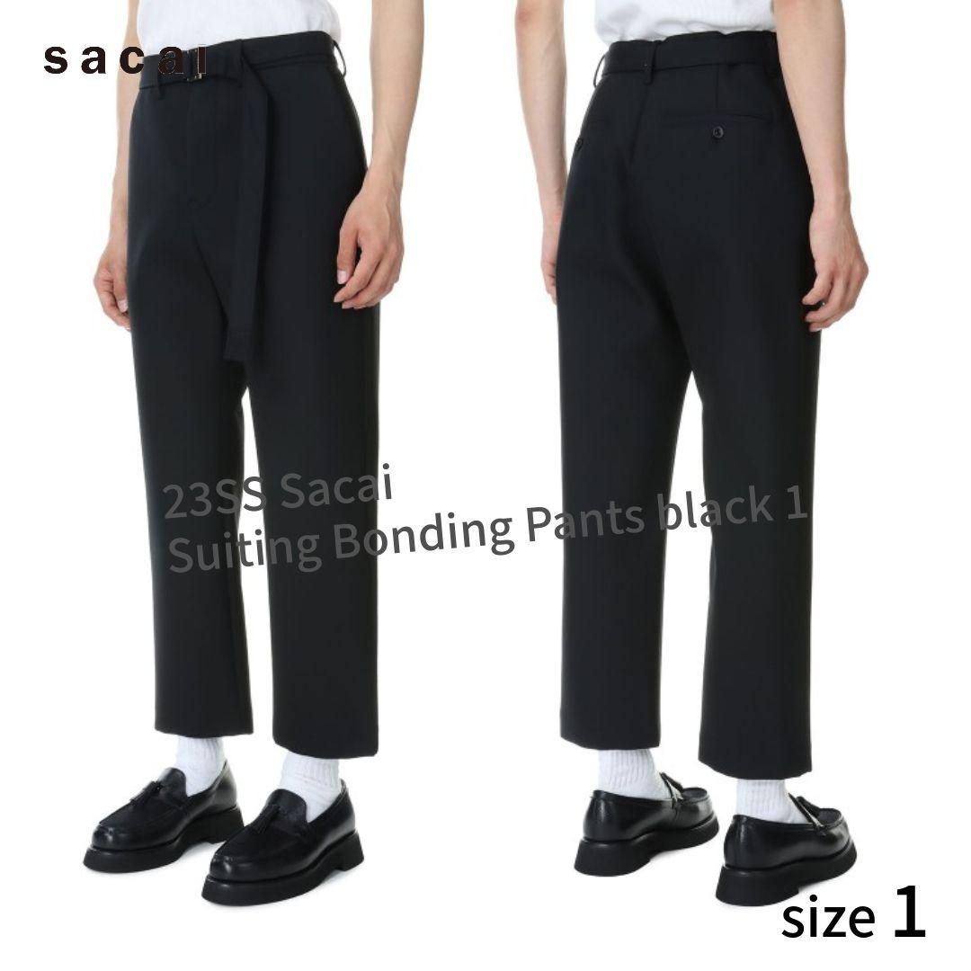 パンツ 23SS Sacai Suiting Bonding Pants black 1