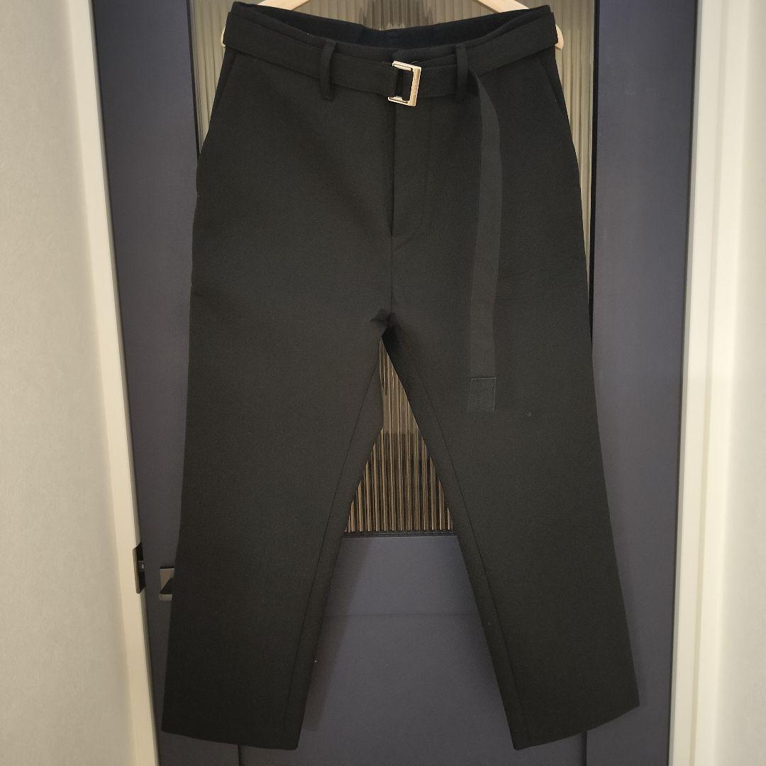パンツ 23SS Sacai Suiting Bonding Pants black 1