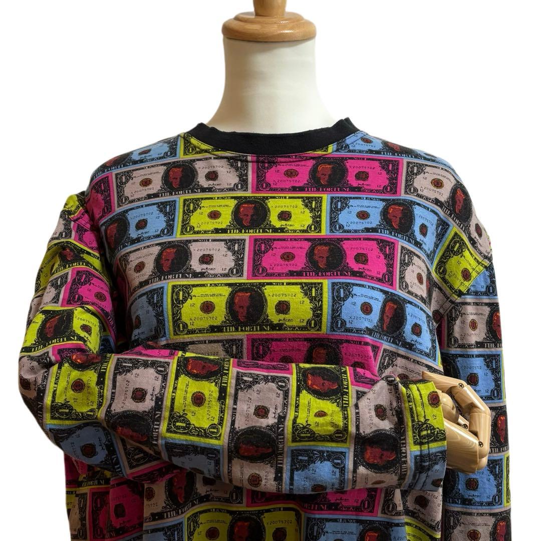 【JUNIOR GAULTIER】 総柄プリント ロングスリーブT ユニセックス