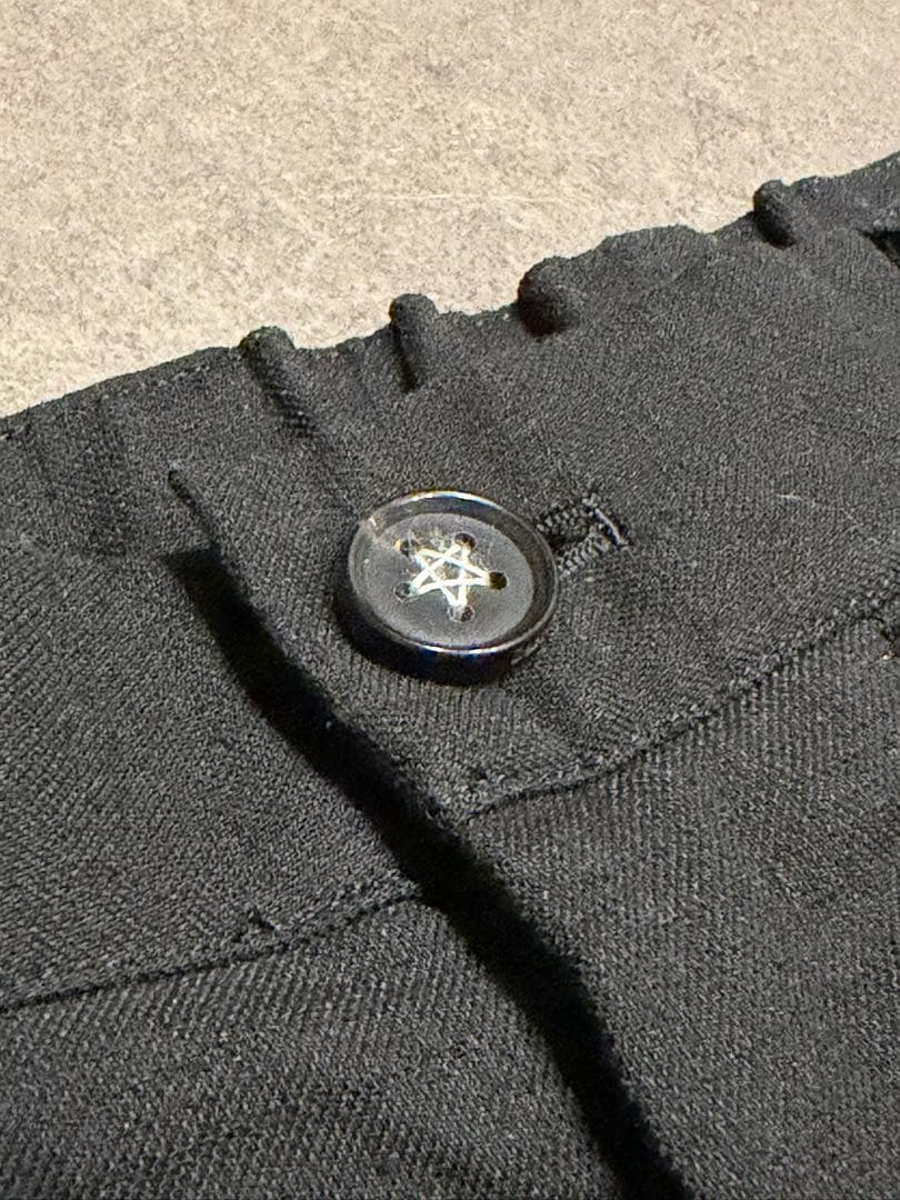 Sasquatchfabrix black Kung-Fuテーパード パンツ