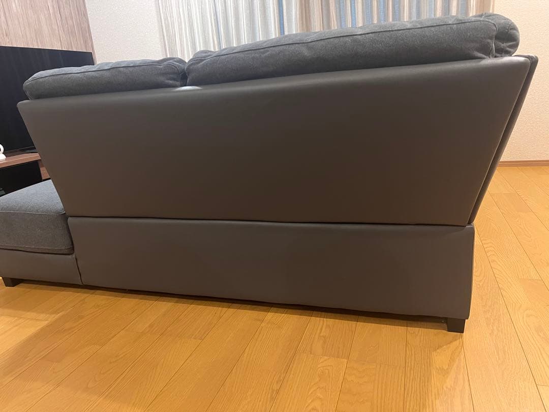 【愛知引取り・着払い限定】ニトリ　布張りカウチソファ　L字ソファ　コーナーソファ