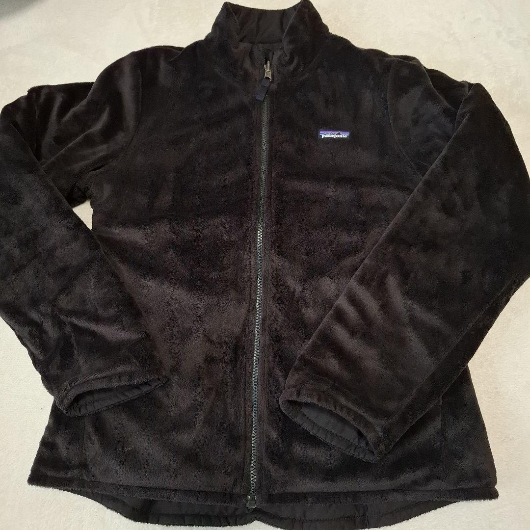 Patagonia リバーシブル　黒 アウター　ガールズXXL