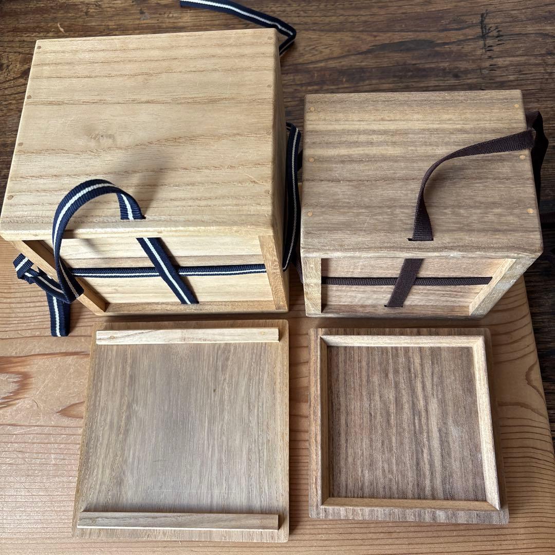 アンティーク伊万里　藍手いびつ茶碗　布袋さん絵　共箱付き