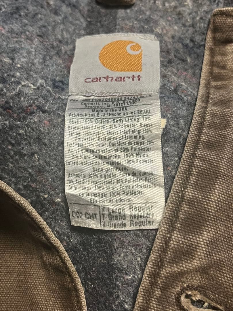 90s Carhartt USA製 チョアコート XL CHT カーハート 茶色