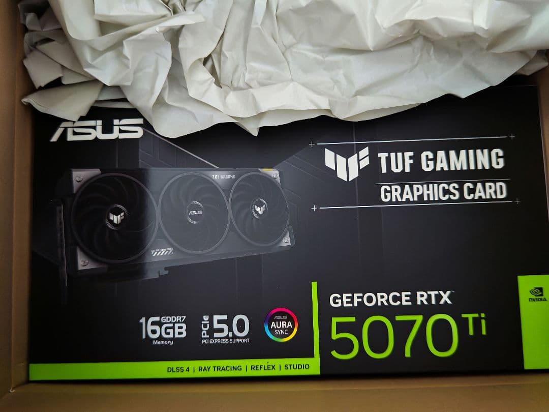 新品 ASUS TUF Gaming RTX 5070Ti