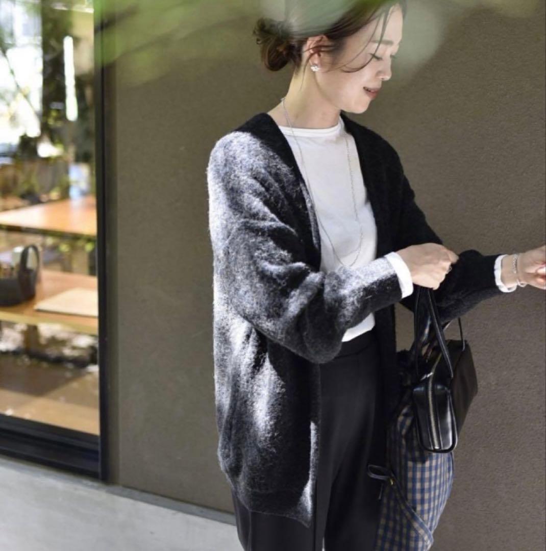 OUR 洗えるアルパカ混ふんわりニット