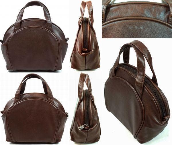 トゥミ ナパレザー・スモール・ラウンド・トート コーヒー