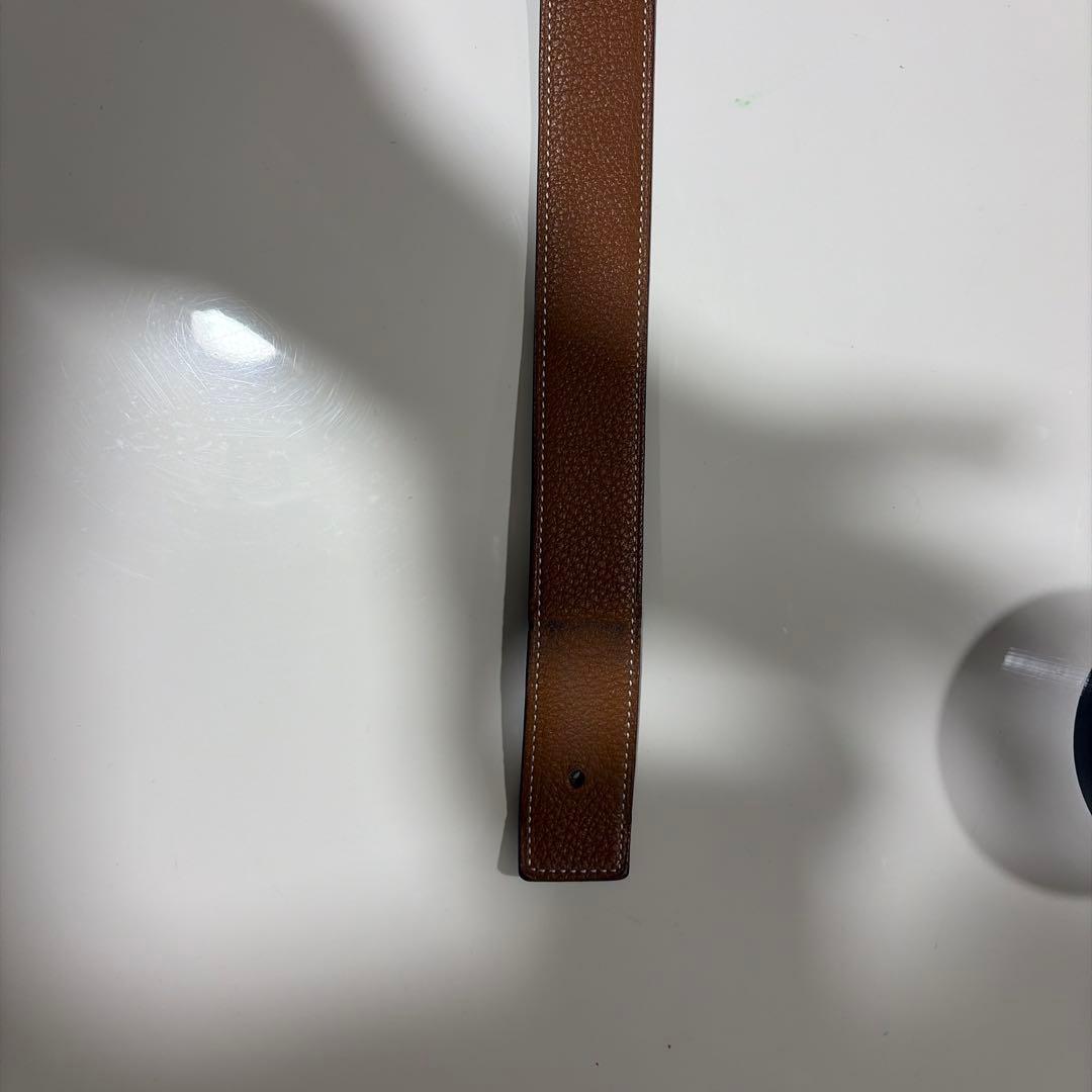 エルメス ブラウンレザーベルト 保存袋付き
