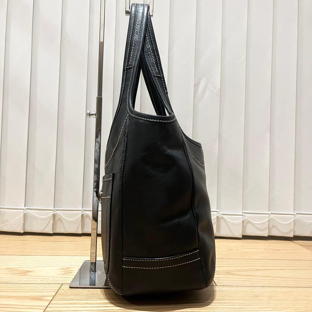 極美品　コーチ　11285 ハンドバッグ　エルゴ　レザー　ブラック　黒