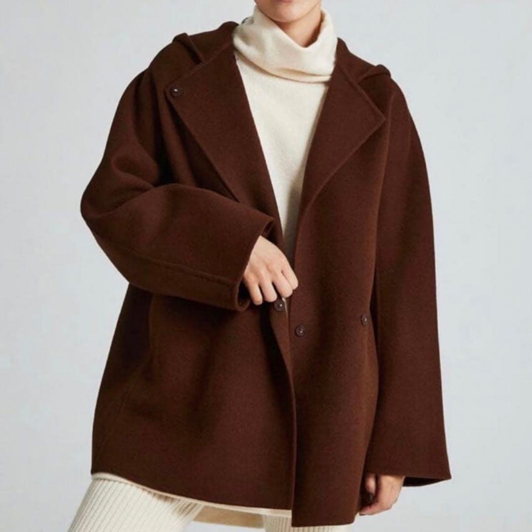 極美品✨ボールジィ プレミアムウールリバーデッドショートコート ブラウン S