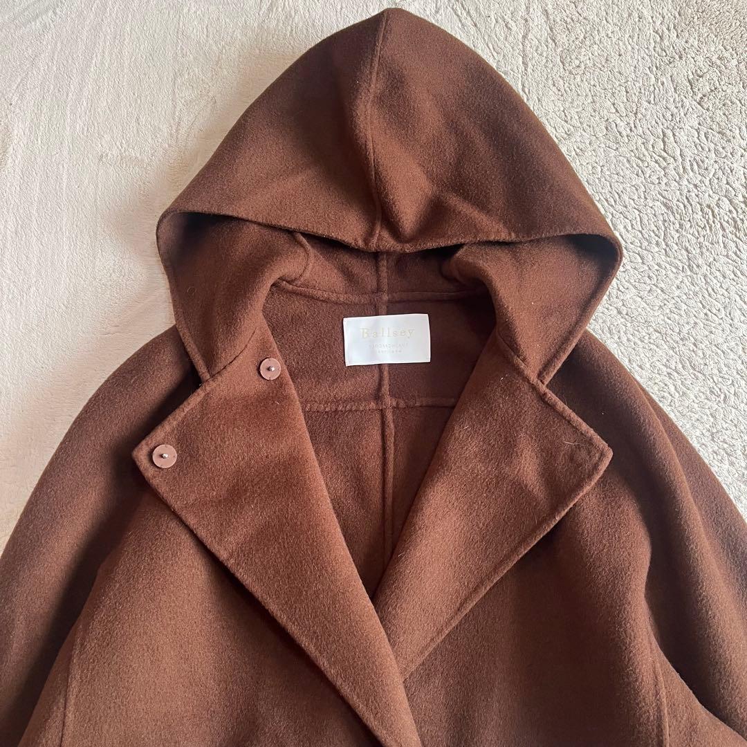 極美品✨ボールジィ プレミアムウールリバーデッドショートコート ブラウン S