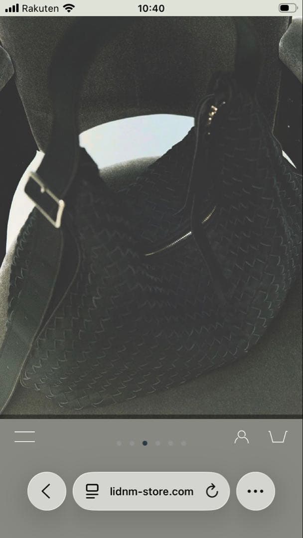 ◆新品未使用◆Llife COW LEATHER MESH BAG LIDNM