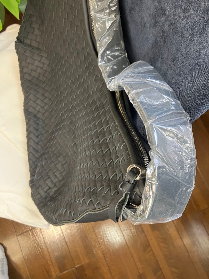 ◆新品未使用◆Llife COW LEATHER MESH BAG LIDNM