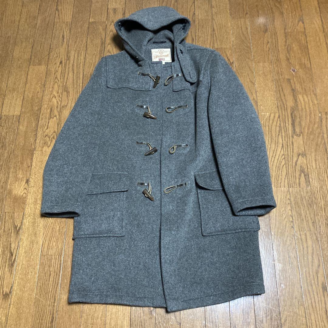 希少　グローバーオール　英国製ダッフルコート 一枚仕立て　ミディアムグレー　42