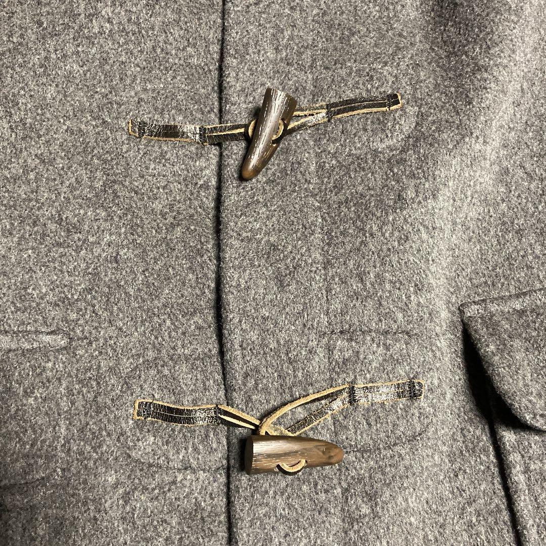 希少　グローバーオール　英国製ダッフルコート 一枚仕立て　ミディアムグレー　42