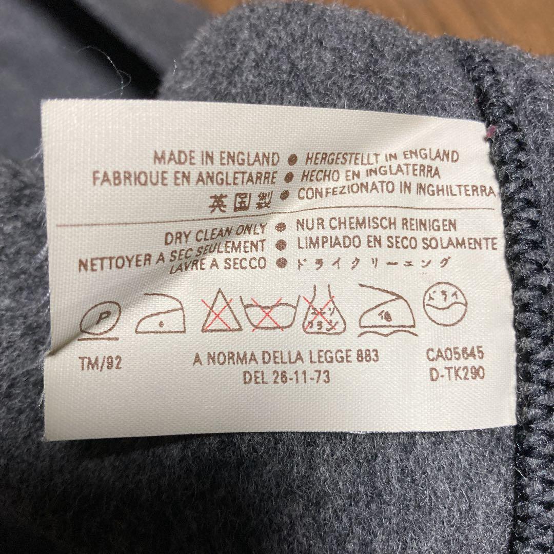 希少　グローバーオール　英国製ダッフルコート 一枚仕立て　ミディアムグレー　42