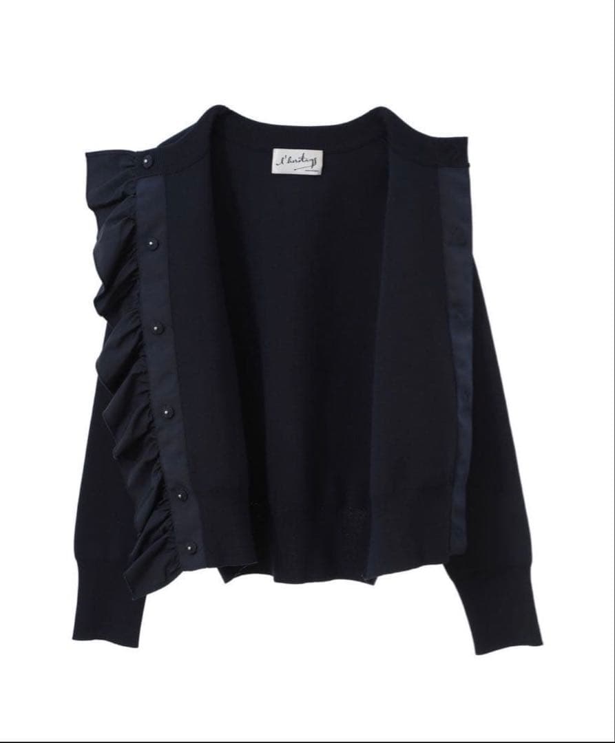 いちご様✨️l’heritage martinique タフタフリルカーディガン