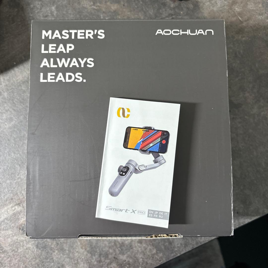 AOCHUAN SMART X PRO グレー /スマホジンバル折りたたみ式手持
