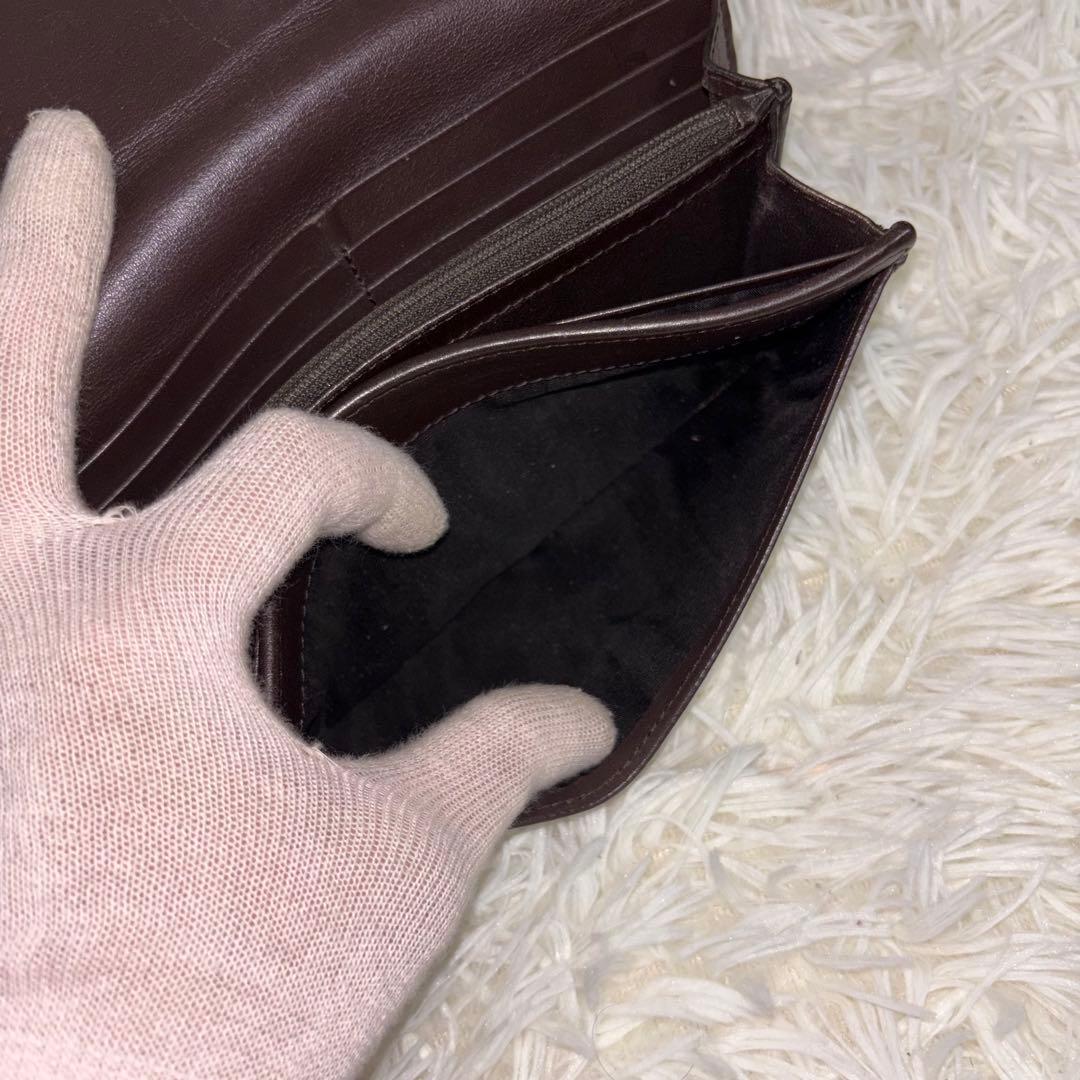 GUCCI グッチ 長財布 GGキャンバス ロゴプレート　レザー　金具