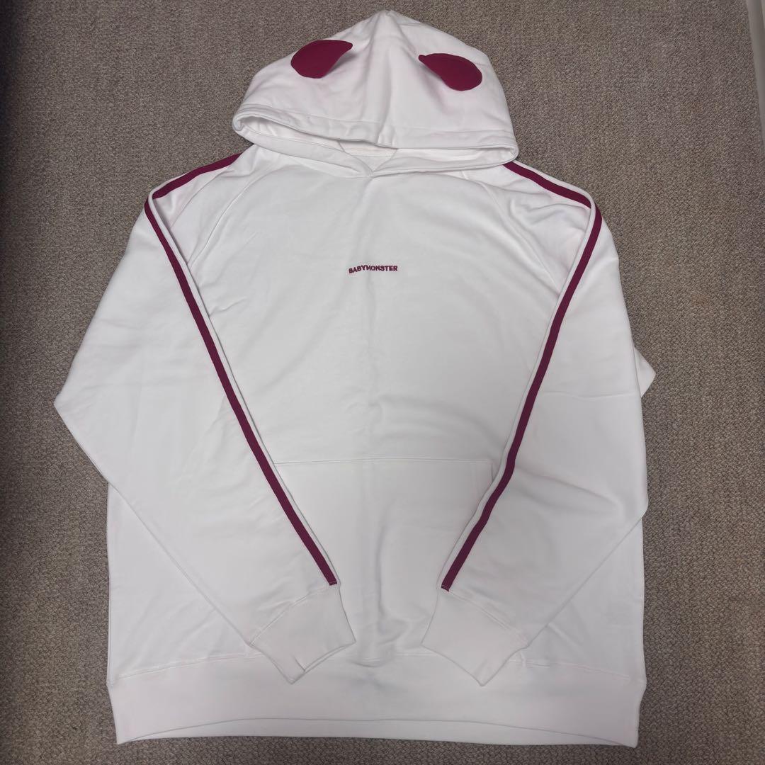 BABYMONSTER モンスターフーディ ホワイト Lサイズ