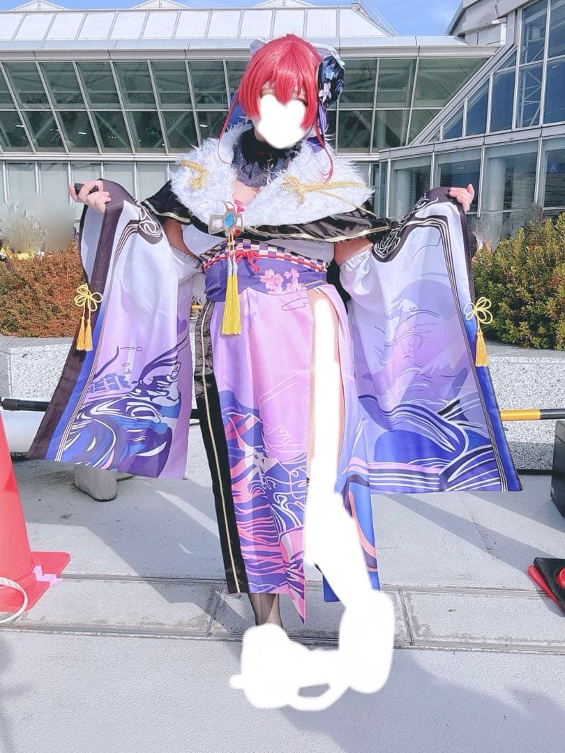 ジ*読様 57 ホロライブ 宝鐘マリン 正月 着物 コスプレ衣装