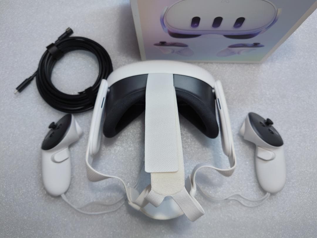 美品 Quest3 128GB メタクエスト3 ANKERケーブル付き