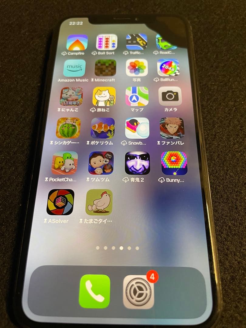 iPhone X 64GB スペースグレー ジャンク 液晶不良 FaceID不良