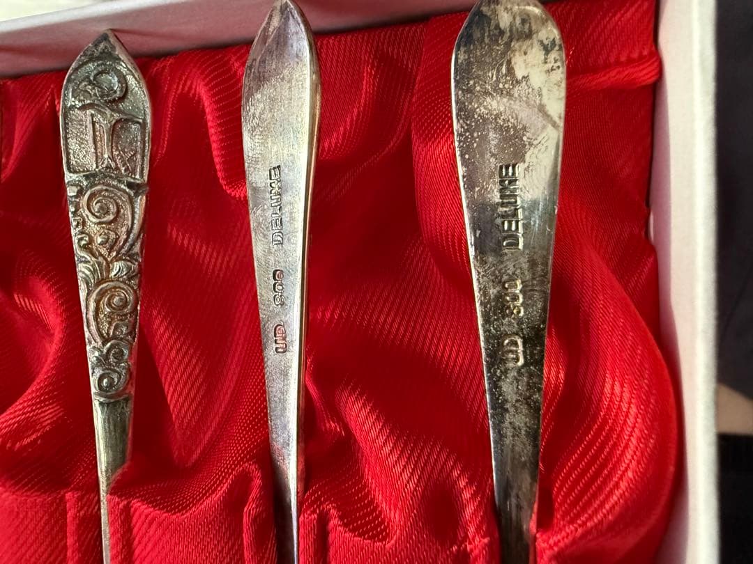 【中古】銀 食器 カトラリー UD 800 DELUXE スプーン フォーク