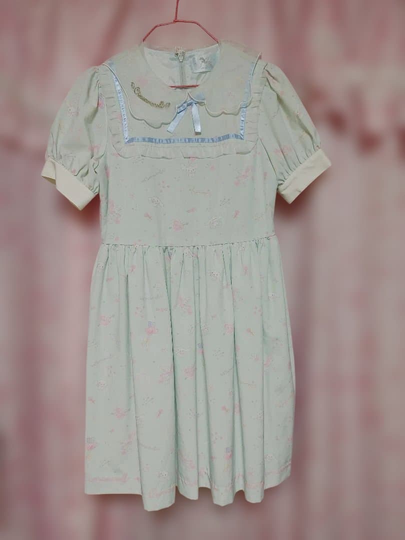 Sanrio　シナモロール　ワンピース　カーディガン　靴　バック　4点セット