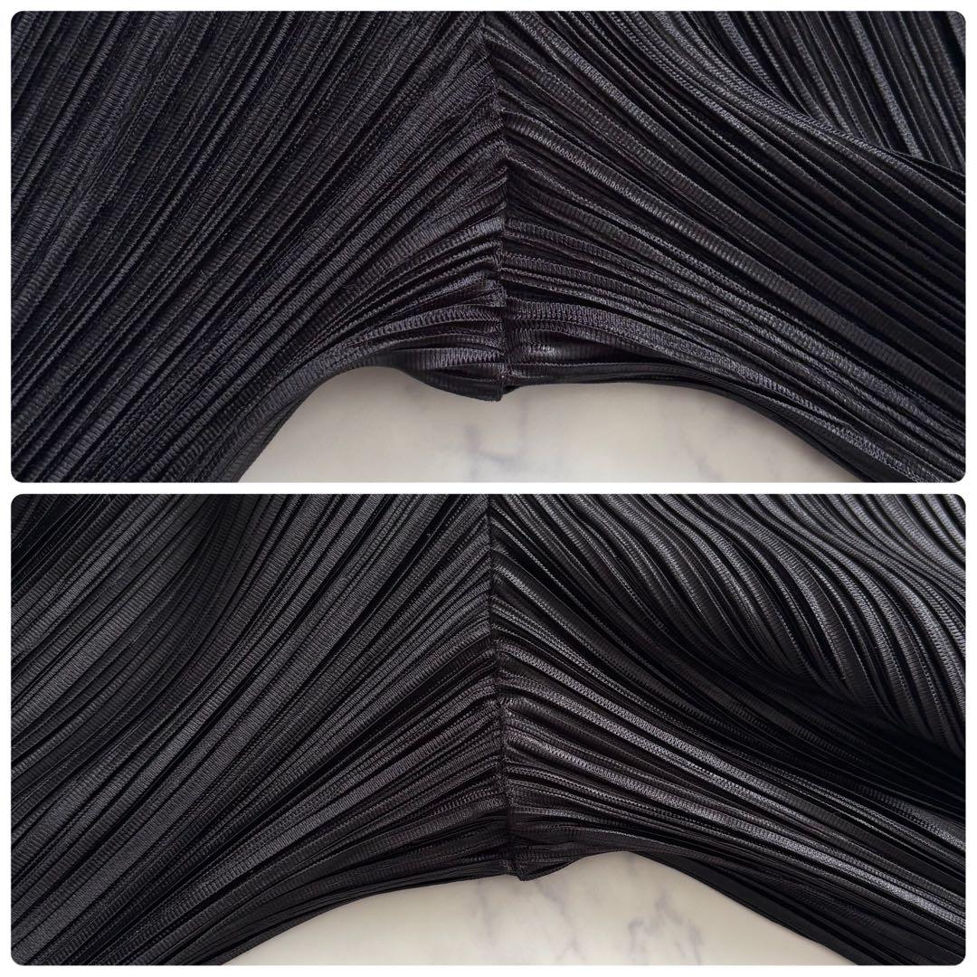美品 プリーツプリーズ パンツ ブラック サイズ1