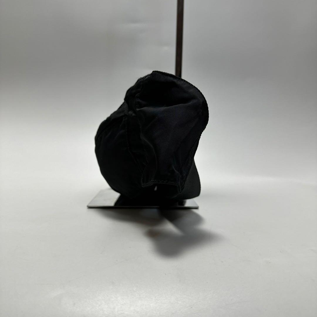 i81【極美品】プラダ　三角ロゴ　ナイロンブラック　ウエストポーチボディバッグ