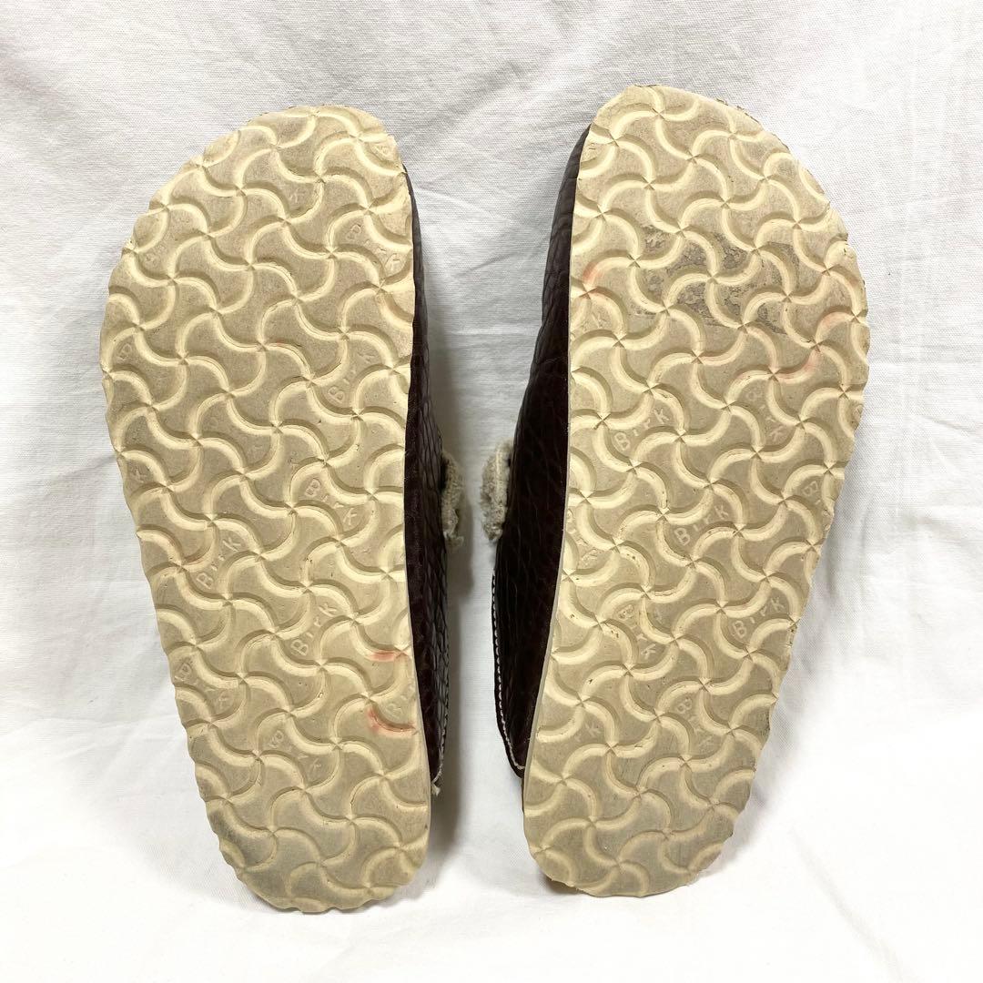 極美品✨希少 ビルケンシュトック ボストン レザー ボア サンダル 25cm