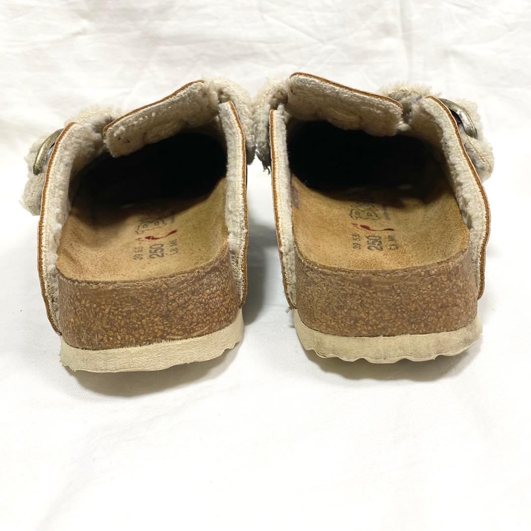 極美品✨希少 ビルケンシュトック ボストン レザー ボア サンダル 25cm