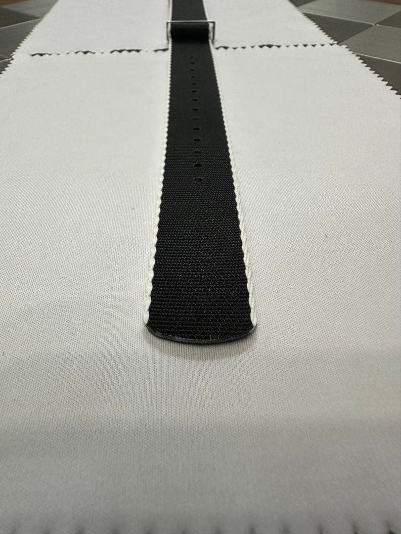 【純正品】オメガ OMEGA NATOストラップ ブラック＆ホワイト②