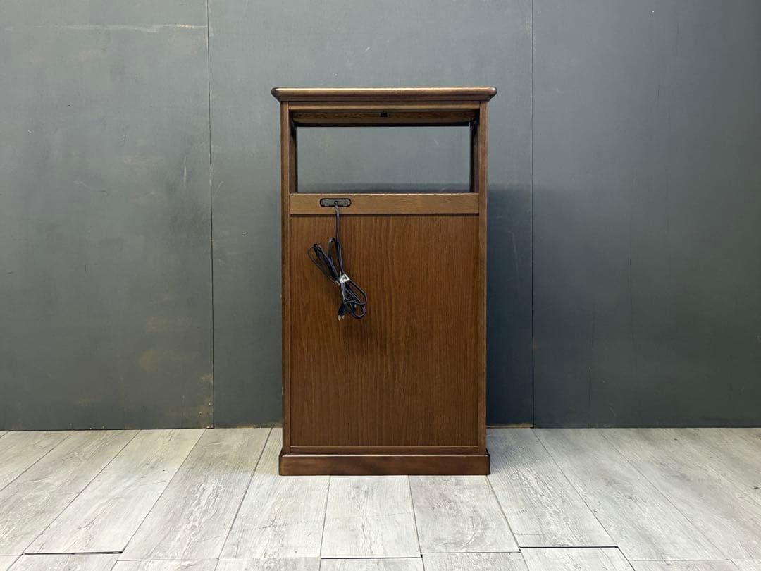 カリモク　karimoku コンセント付き　電話台　キッチンボード　レトロ　nz