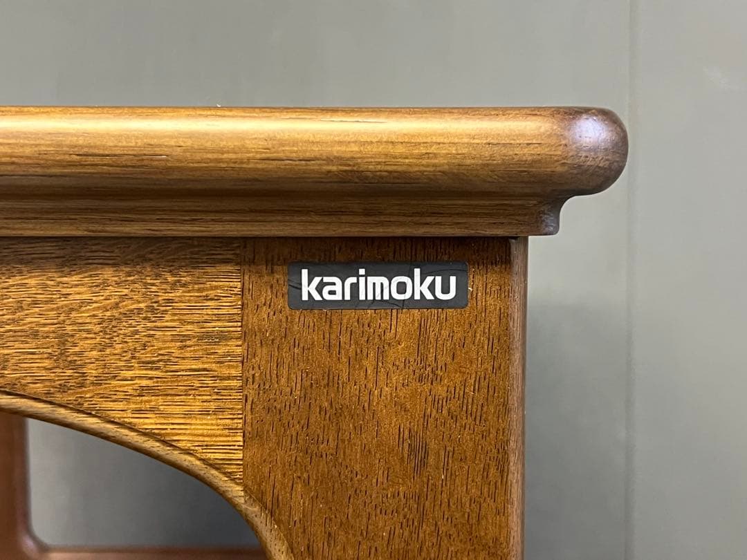 カリモク　karimoku コンセント付き　電話台　キッチンボード　レトロ　nz