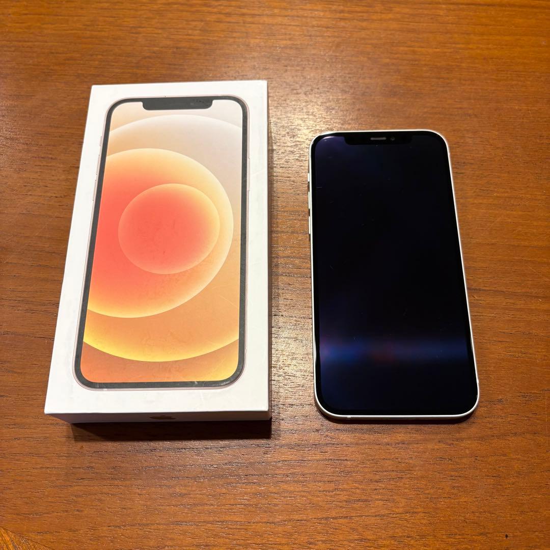 【状態良好】iPhone 12 ホワイト 64G バッテリー77% au購入品