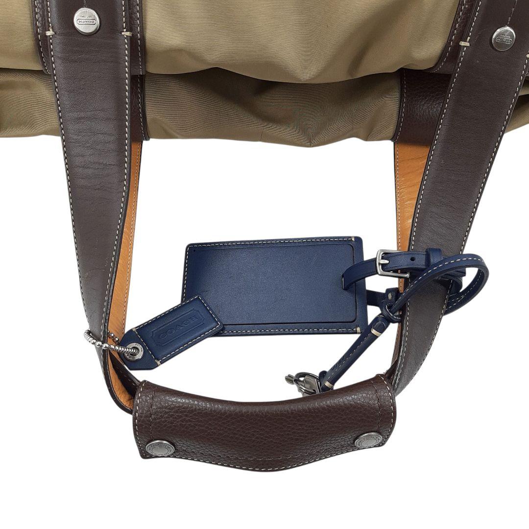 2点セット　コーチ　ボストンバック　2way キャンバスレザー