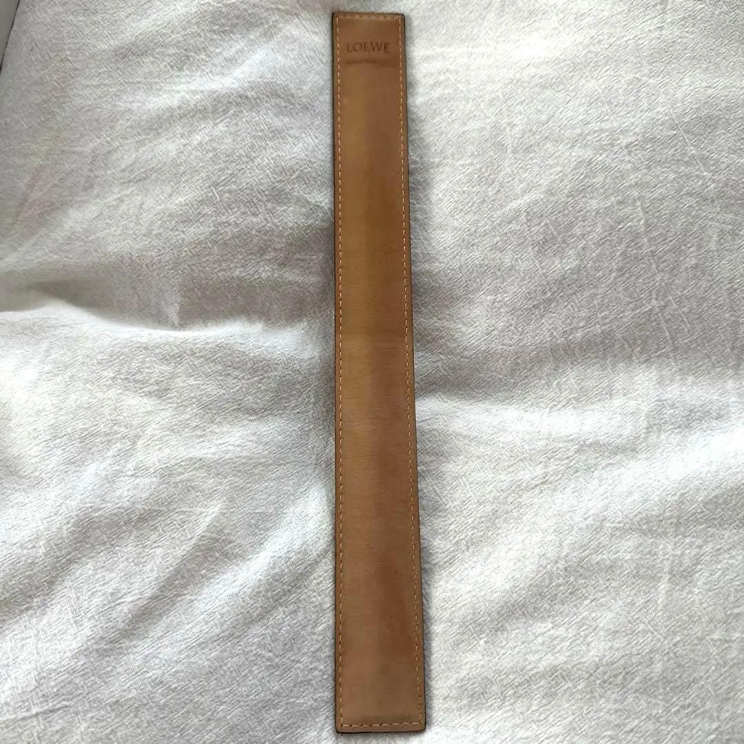 LOEWE レザーバングル　ブレスレット　タン　ブラウン
