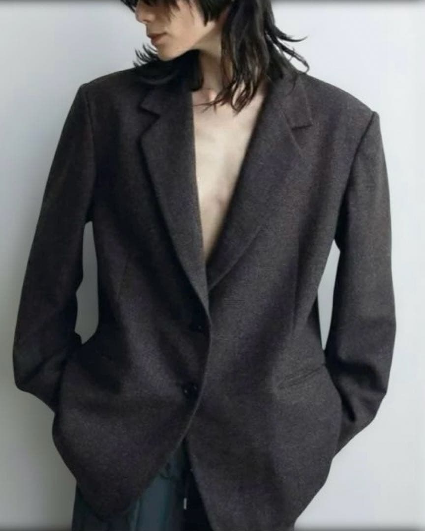 anuke ♡ アンヌーク　ヘリンボーン　ウール　ジャケット