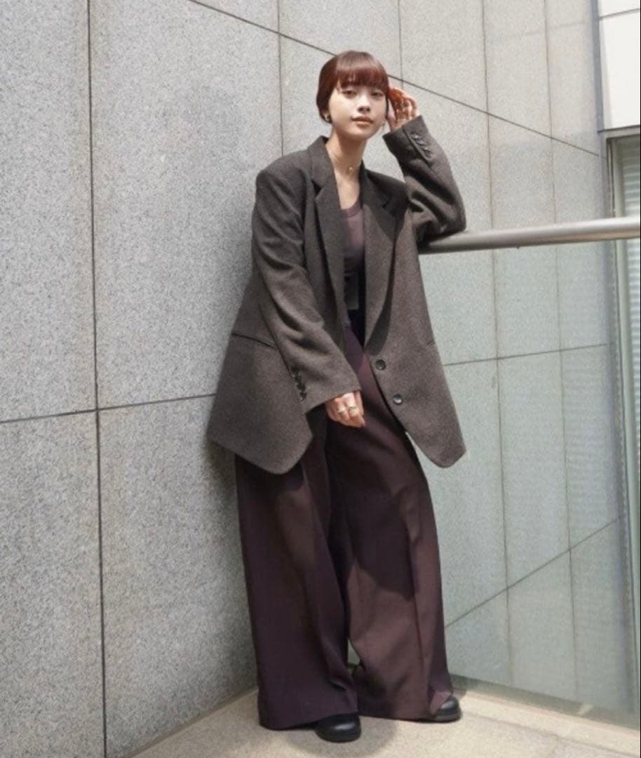 anuke ♡ アンヌーク　ヘリンボーン　ウール　ジャケット