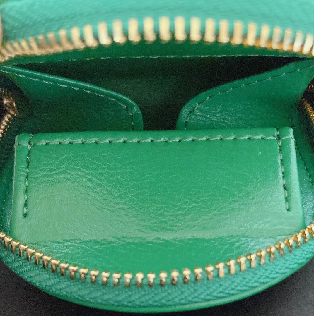 【新品未使用】皇居財布　ケース　小銭入れ　グリーン　緑　本革