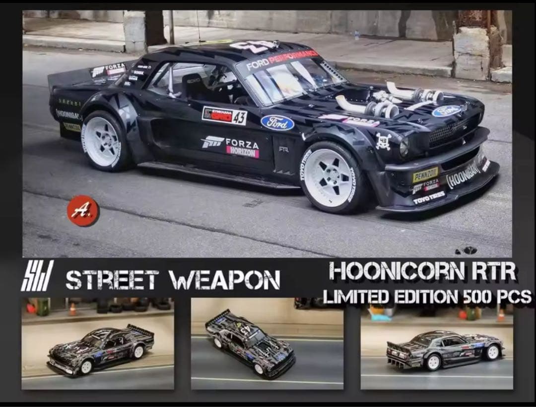 STREET WARRIOR 1965マスタング、フーニコーン+積載車トラック