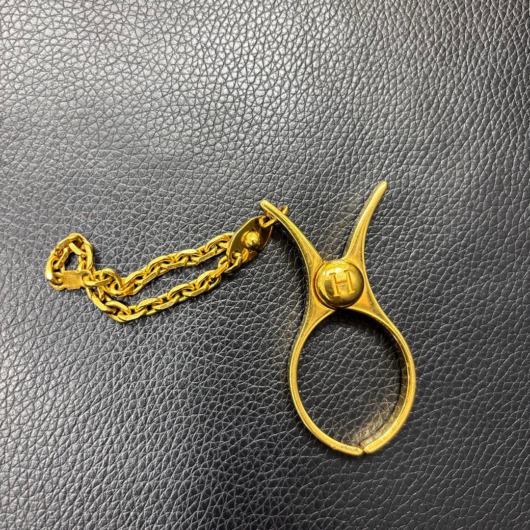 エルメス　フィルー　ゴールド　グローブホルダー