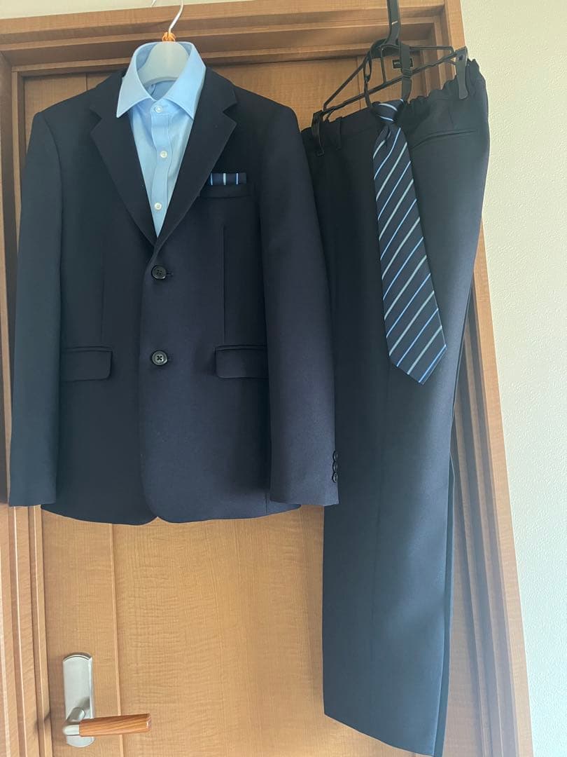 のの男の子入学式キッズスーツセット紺160 CHOPIN 2025美品