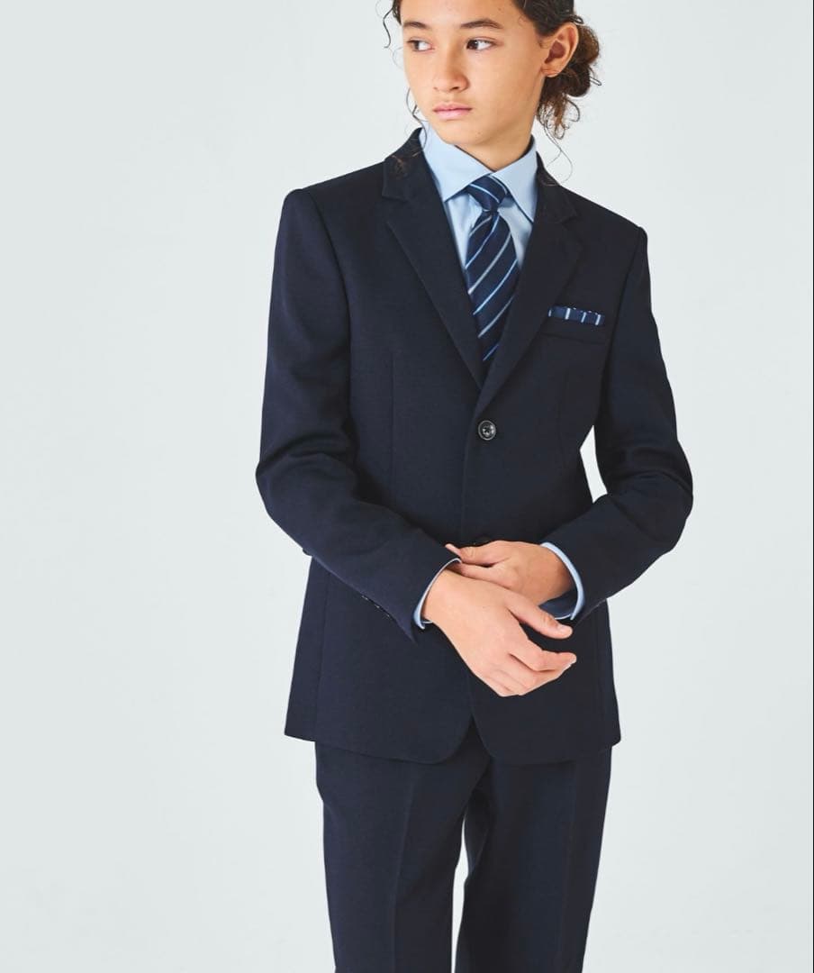 のの男の子入学式キッズスーツセット紺160 CHOPIN 2025美品